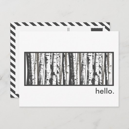 Asphaltbäume Postkarte (Vorne/Hinten)