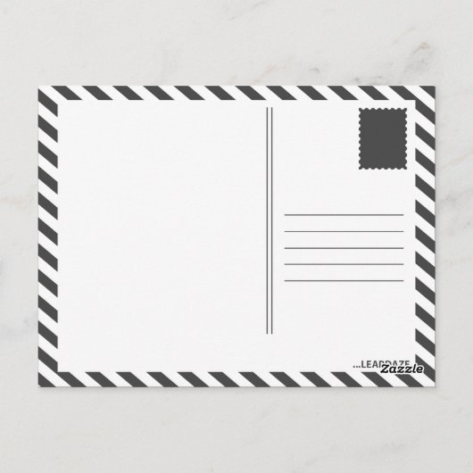 Asphaltbäume Postkarte (Rückseite)