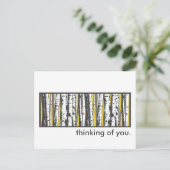 Asphaltbäume Postkarte (Stehend Vorderseite)