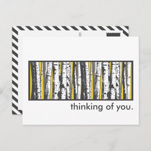 Asphaltbäume Postkarte (Vorne/Hinten)