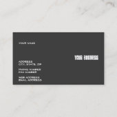 Asphaltbelag Visitenkarte (Rückseite)