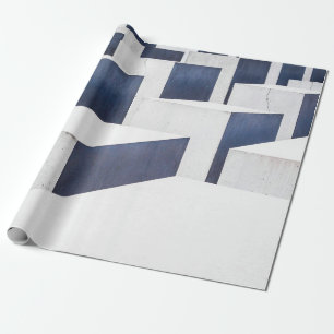 Asphaltdecke aus weißem Beton Geschenkpapier