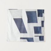 Asphaltdecke aus weißem Beton Wandteppich (Vorderseite (Horizontal))