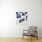 Asphaltdecke aus weißem Beton Wandteppich (Beispiel)