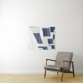 Asphaltdecke aus weißem Beton Wandteppich (Beispiel (Horizontal))