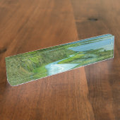 Asphaltstraßescharfkurve Namensplakette (Seite)