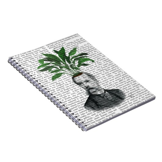 Aspidistra Head Pflanzen Head Notizblock (Rechte Seite)