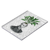 Aspidistra Head Pflanzen Head Notizblock (Linke Seite)