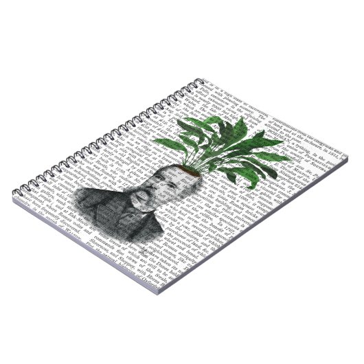 Aspidistra Head Pflanzen Head Notizblock (Linke Seite)