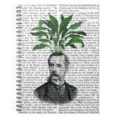 Aspidistra Head Pflanzen Head Notizblock (Vorderseite)