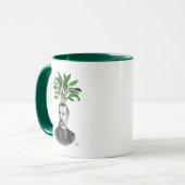 Aspidistra Head Pflanzen Head Tasse (Vorderseite Links)