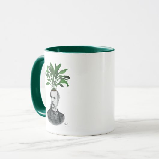 Aspidistra Head Pflanzen Head Tasse (Vorderseite Links)