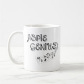 Aspie Genie - Musik Kaffeetasse (Links)