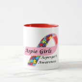 Aspie Mädchen Tasse (Zentrum)