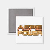 Aspie Power Magnet (Vorderseite/Rückseite)