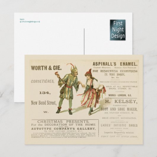 Aspinall's Enamel Postkarte (Vorne/Hinten)