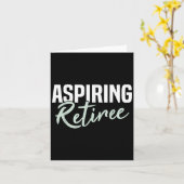 Aspiration Retiree Funny Retirement Geschenk Karte (Gelbe Blume)