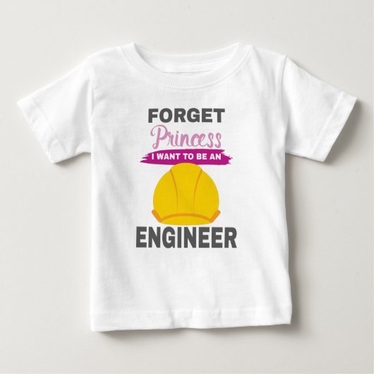 Aspirationelle Mädchen vergessen Prinzessin, die i Baby T-shirt (Vorderseite)