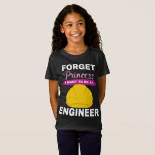 Aspirationelle Mädchen vergessen Prinzessin, die i T-Shirt