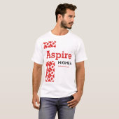 ASPIRE HIGHER Canada Flag Christliche Schrift T-Shirt (Vorne ganz)