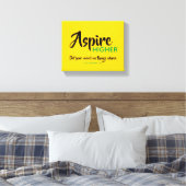 ASPIRE HIGHER Inspiration Scripting Christlich Leinwanddruck (Insitu (Schlafzimmer))