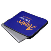 ASPIRE HIGHER Inspirational Christlich Blue Laptopschutzhülle (Vorne Knopf)