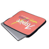 ASPIRE HIGHER Inspirational Coral Christlich Laptopschutzhülle (Vorne Knopf)