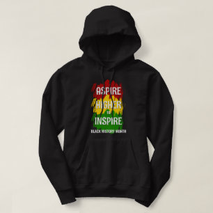 ASPIRE HIGHER INSPIRIER Black History Month Hoodie