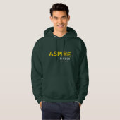 ASPIRE HIGHER Inspirierte Christlich GRÜNE Hoodie (Vorne ganz)