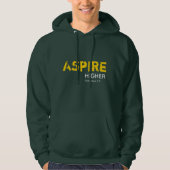 ASPIRE HIGHER Inspirierte Christlich GRÜNE Hoodie (Vorderseite)