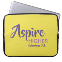 ASPIRE HÖHER Inspiration Christlich gelb