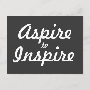 Aspire Inspiriert Motivierend Postkarte
