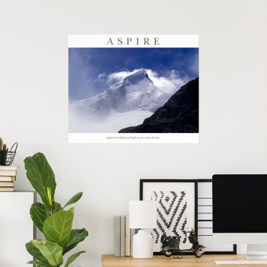 Aspire - Mt Aspiring Poster (Heimbüro)