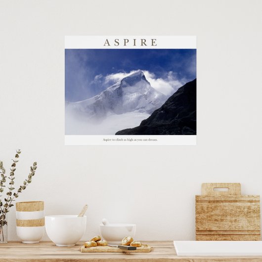 Aspire - Mt Aspiring Poster (Küche)