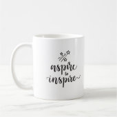 Aspire to Inspirier Kaffeetasse (Links)