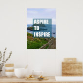 Aspire to inspirier poster (Küche)