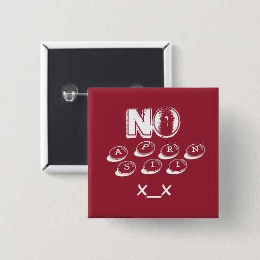 aspirinempfindlichkeit/-allergie button (Vorne & Hinten)