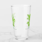 Asplenium Bird's Nestfarn - zeichnend auf Weiß. Glas (Rechts)