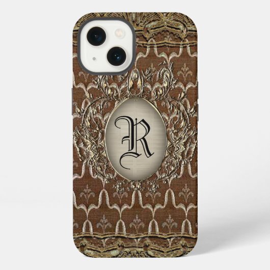 Aspley Monogram iPhone Hülle (Rückseite)