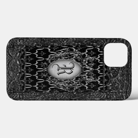 Aspley Shadow Monogram Case-Mate iPhone Hülle (Rückseite (Horizontal))