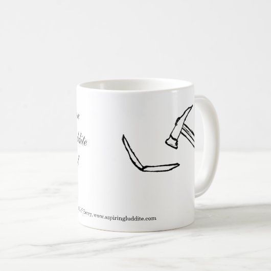 Aspring Ludditehaiku-Tasse Kaffeetasse (VorderseiteRechts)