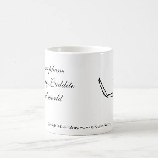 Aspring Ludditehaiku-Tasse Kaffeetasse (Mittel)