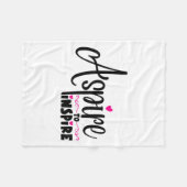 Asre To Insre Sitive Motivational Gift Tee Fleecedecke (Vorderseite (Horizontal))