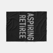 Asring Retiree Distressed Shirt - Funny Retirement Fleecedecke (Vorderseite (Horizontal))
