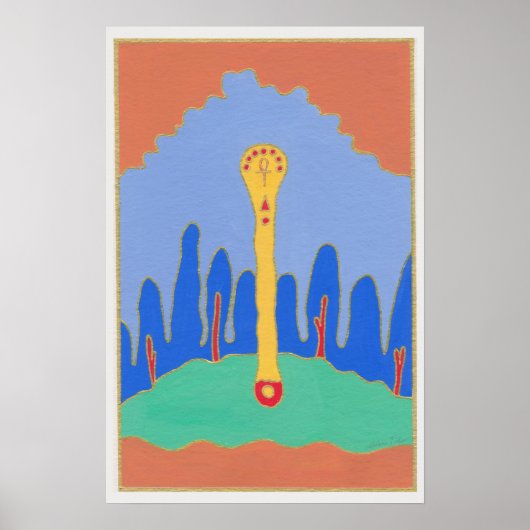 Ass der Stäbe Poster (Vorne)