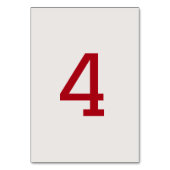 Ass of Hearts Card - Erste Tabelle Nr. Tischnummer (Rückseite)