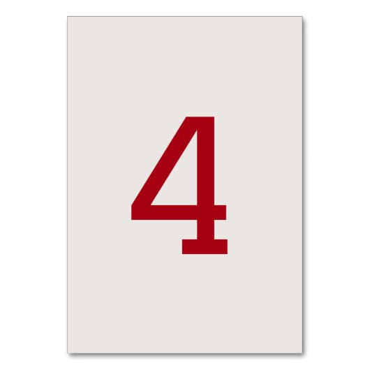 Ass of Hearts Card - Erste Tabelle Nr. Tischnummer (Rückseite)