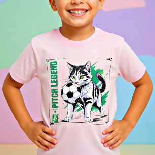 Ass Pitch Legende Fußball Katze Lustiges Geschenk T-Shirt