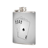 Ass Pokerblatt Flachmann (Links)