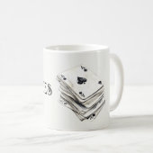 Ass Spielkarten Kaffeetasse (VorderseiteRechts)
